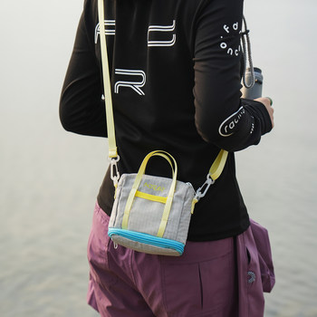 Outdoor functional nylon mobile phone bag for men and women, lightweight multi-purpose crossbody bag, sports small bag, travel mobile phone bag