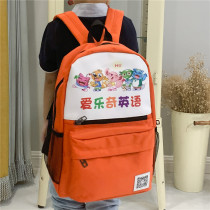 School Bag Customised Indigo Elementary School Students Men And Women Childrens Double Shoulder Advertising School Bags Printed with Coaching Training Course