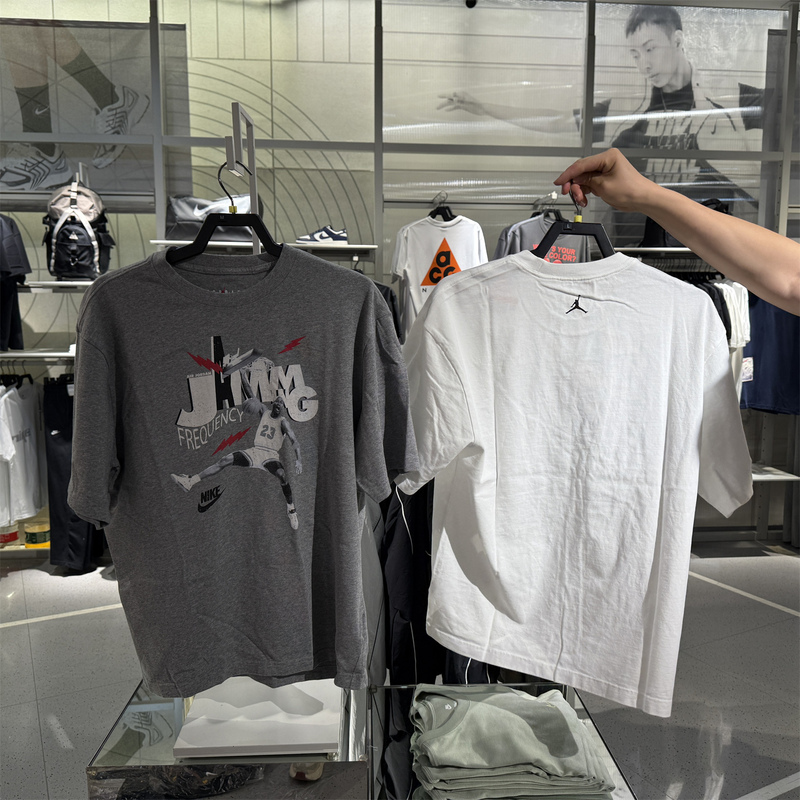 Authentic Jordan Nike Jordan Men's Casual Sports Summer New Retro Pure Cotton T-Shirt Hj2930