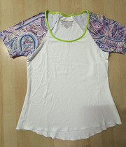 Clearance DENISE CRONWALL white T-shirt summer quick-drying tennis short-sleeved womens top XS size