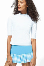 Sea Naughty ELEVEN WHITE HALF SLEEVE SPORTSHIRT T-SHIRT LADY SMALL HIGH COLLAR TENNIS SHORT SLEEVE SPRING AUTUMN TRAINING MIDSLEEVE