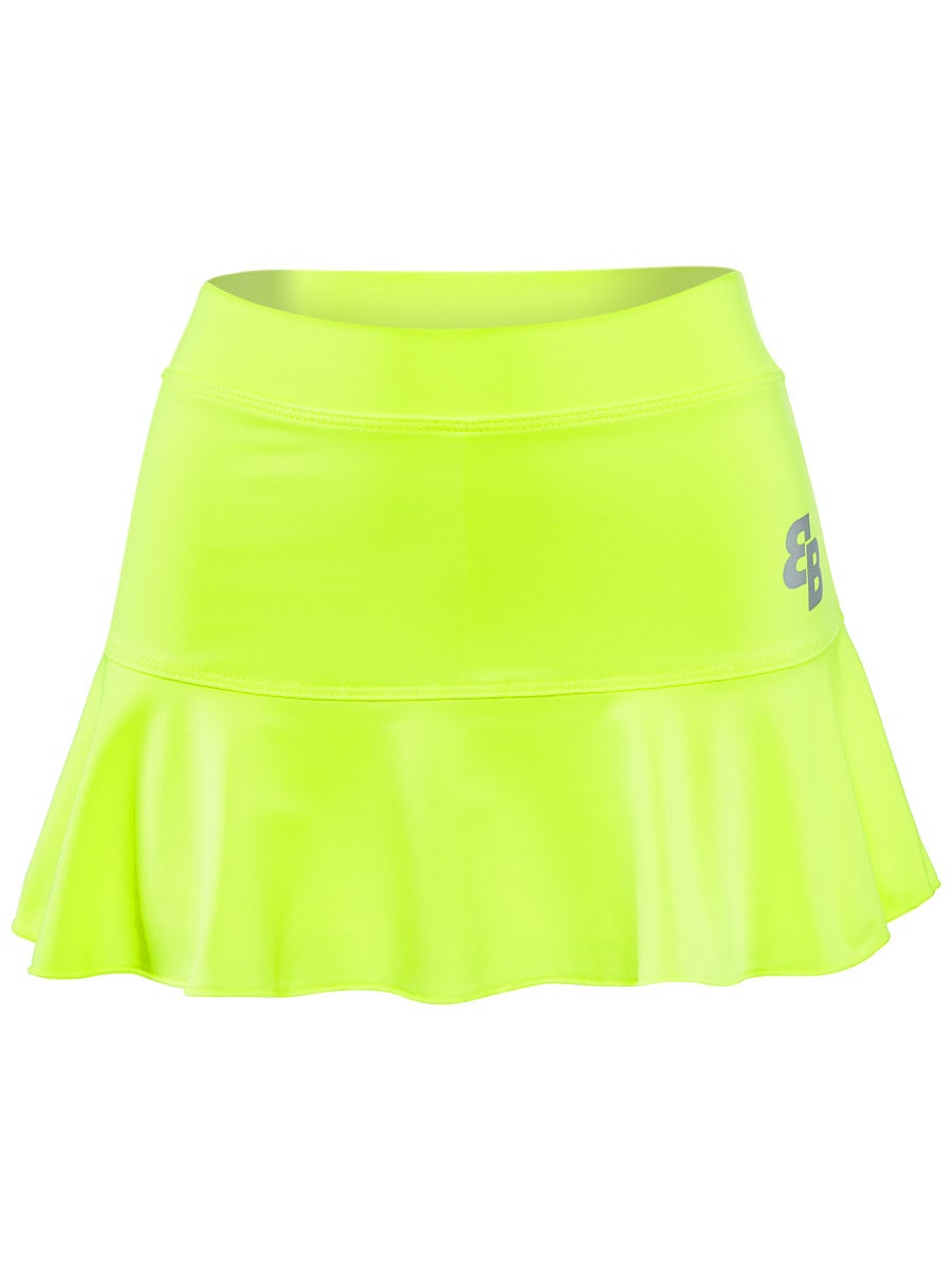 Haitao spot BB Neon Yellow Skirt women's speed dry breathable sports tennis short skirt has built-in bottoms