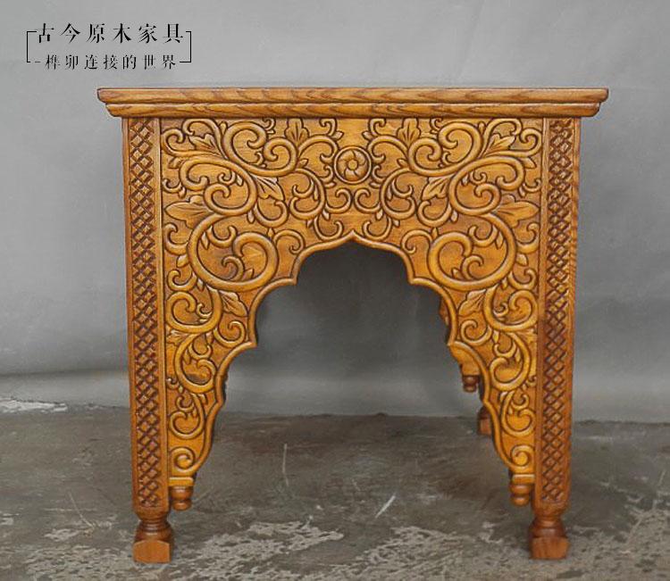 Nội thất phong cách Đông Nam Á góc gỗ chắc chắn một số mặt của đồ nội thất gỗ cổ xưa và hiện đại ST092-12 - Bàn trà mẫu bàn đẹp