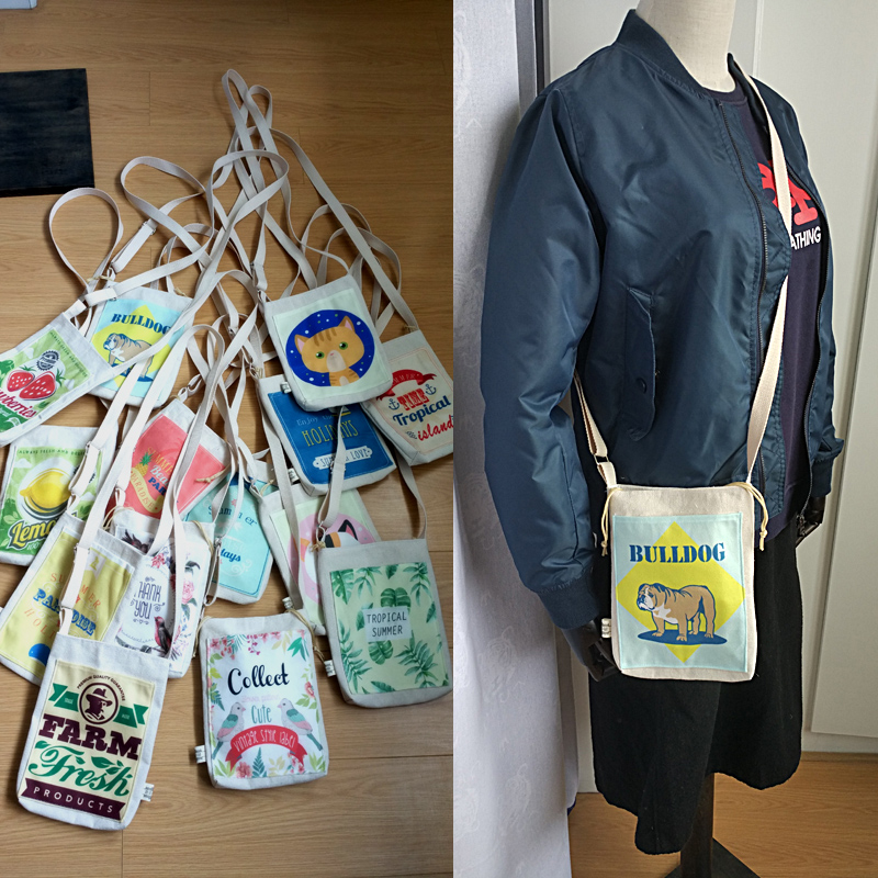 New art handmade sinh viên bông túi vải túi điện thoại di động túi nhỏ nữ nghệ thuật tươi túi Messenger gốc túi xách nữ hàng hiệu gucci