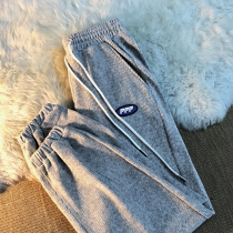 Bear Palms Secret High Texture Light Core Suede Loose Pants Ins Trend 100 Hitch Student Sportssuit Design Sensation