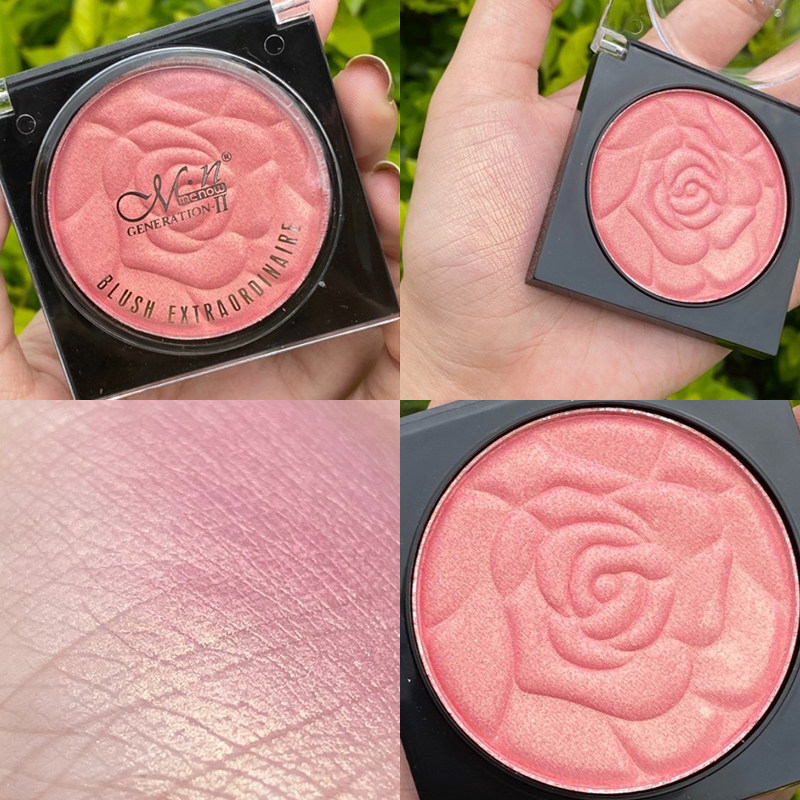 Affordable treasure ~ Mino Petal Blush Nude Makeup Natural Highlight Repair All-in-one Plate Rouge Cream Tanning Women