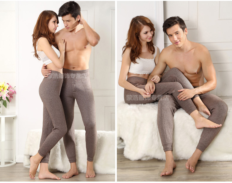 Quần nam và nữ dày gấp đôi quần lạc đà dày và quần cashmere cashmere quần len ấm quần cotton quần legging đích thực quan cotton dai nu