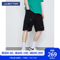 Lilbetter casual pants 2021 new fashion summer Korean version of the trend pants straight five-point pants shorts mens trend