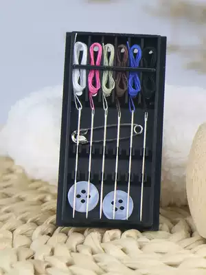 Hotel sewing box portable disposable hotel black B & B mini travel set needle and thread white sewing bag small