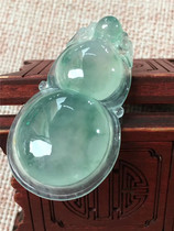 Jian An Jade natural A goods ice floating flower boutique gourd jade pendant full thick women can be customized inlay