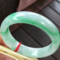 Jianan Jade 55 3 Jade Jade floating green circle jade bracelet hand decoration color Yang water ice glutinous kind of floating color bracelet