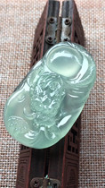 Jianan Jadeite Natural A Goods High Ice Background Stereo Long Xiao Jiutian Jade Jade Pendant High Quality Wearing Collection