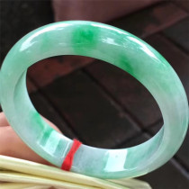 Jianan Jade 56 8 Old pit jade ornaments Yang Green Circle Bracelet natural A goods jade water moisturizing Yang color jade bracelet