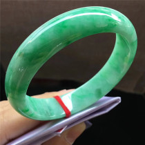 Jianan Jade 59 Jade jade decoration full Yang Green Circle Bracelet Myanmar Jade full green color ice glutinous jade bracelet
