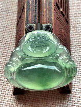 Jian An Jade Old Pit Natural Ice Species Maitreya Buddha Jade Pendant Ice Rest Full Womens High Quality Collection