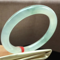 Jian An Jade 51 6 Natural Old Pit Ice Species Floating Flower Quality Jade Bracelet Myanmar Jade Ice Bottom Color Round Bracelet