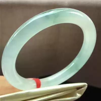 Jian An Jade 51 6 Natural Old Pit Ice Species Floating Flower Quality Jade Bracelet Myanmar Jade Ice Bottom Color Round Bracelet