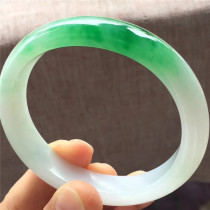 Jianan Jade 55 old pit A cargo ice Sun Green Imperial Concubine jade bracelet water delicate green high quality beautiful bracelet