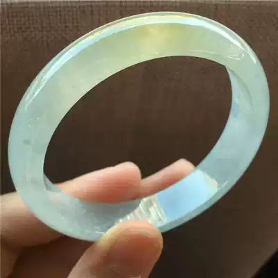 Jian An Jade Myanmar Old Pit A Cargo Ice Species Yellow Fat Circle Jade Bracelet Old Species Penetrable Jade Jade Bracelet