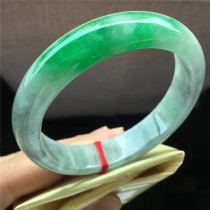 Jian An Jade 56 Myanmar A cargo jade ice glutinous seed floating sun Green Circle Bracelet water old pit jade bracelet