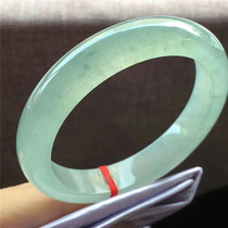 Jian An Jade 56 4 Myanmar Old Pit High Ice Clear Water Floating Flower Jade Bracelet Ice through Natural Jade Bangle