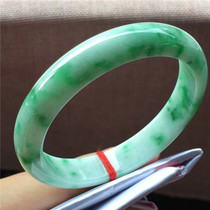 Jian An Jade Myanmar old pit A cargo ice glutinous spicy green jade bracelet moist and delicate natural jade jade bracelet