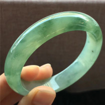 Jane Ang emerald 56 8 Myanmar Old pit ice oil green emerald bracelet ice through fine natural emerald ice seed jade bracelet