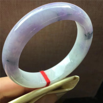 Jian An Jade 55 5 Old pit A goods old violet blue flower jade bracelet elegant water jade bracelet