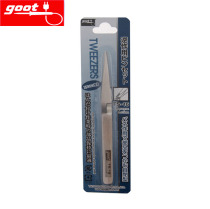 ORIGINAL JAPAN TAIYANG GOOT TS-16 STAINLESS STEEL TWEEZERS REVERSE POINTED REVERSE 120MM