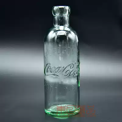 Coca-Cola 1899 retro treasured glass bottle text bottle without lid and waterless (W497)