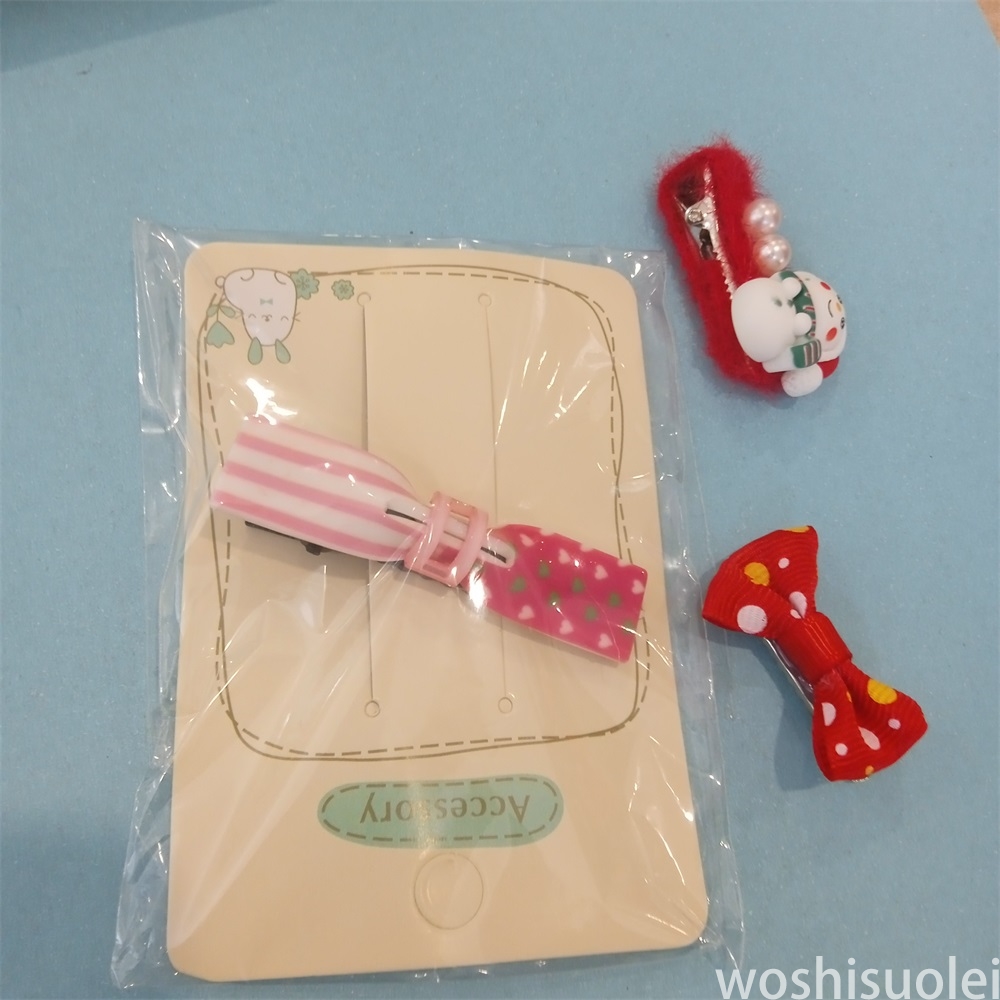 New Ornament Hair Accessories Adorable Creative Side Hair Clip and Nautical Clip Cartoon Combo 31a086