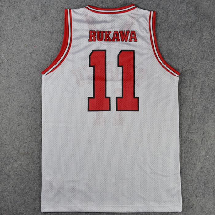 SD bóng phù hợp với slam dunk đồng phục đội bóng Xiangbei 11 Rukawa Maple đồng phục bóng rổ quần áo bóng rổ vest đỏ 	lưới bóng rổ cho bé	