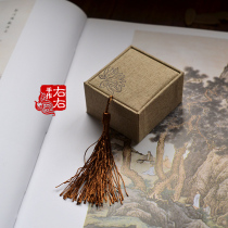 Linen ring or ear stud box Packing box with lid gift box 2 options