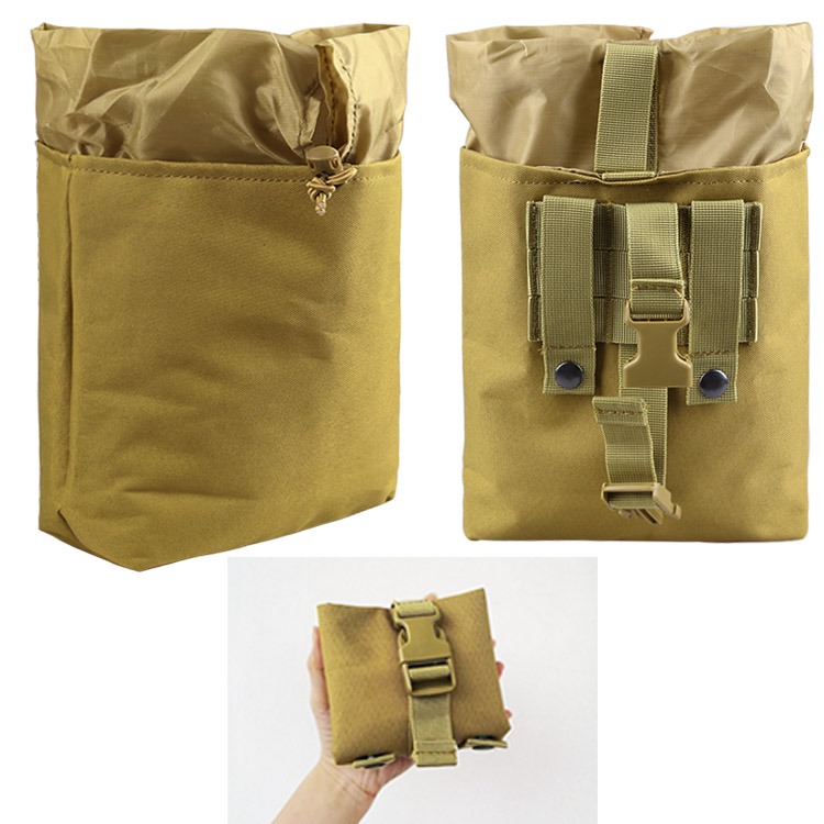 Outdoor medium buckle foldable recycling bag Molle accessory bag multifunctional waist bag storage bag
