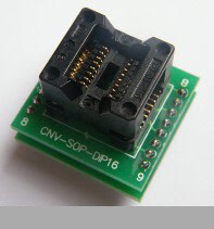 Double-layer sop16 to Dip16 programming block Narrow body test block compatible with sop8