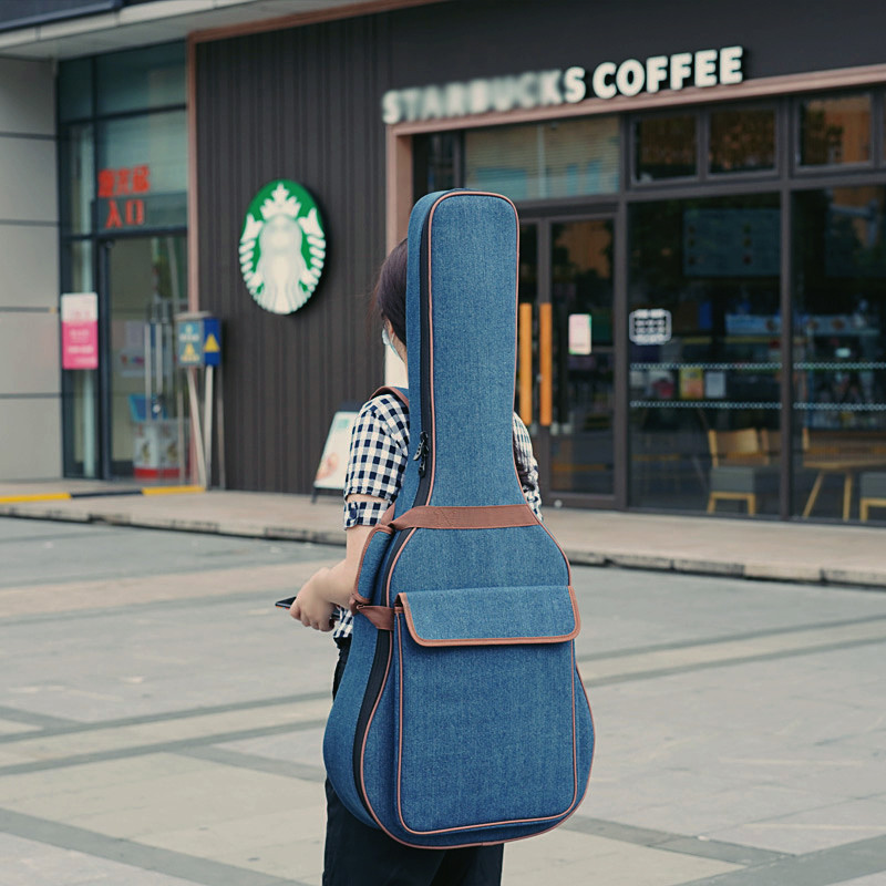 Saning guitar bag 41 inch folk guitar bag cover bag 40 inch thickened backpack personality tide bag