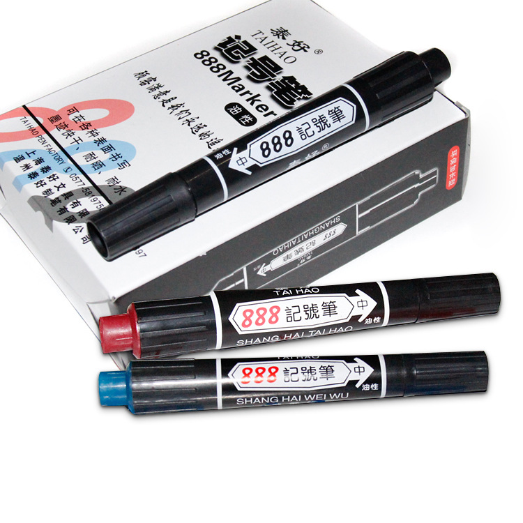 888 marker pen logistics big head pen art hook line oily marker pen large-capacity marker pen 3 start shooting