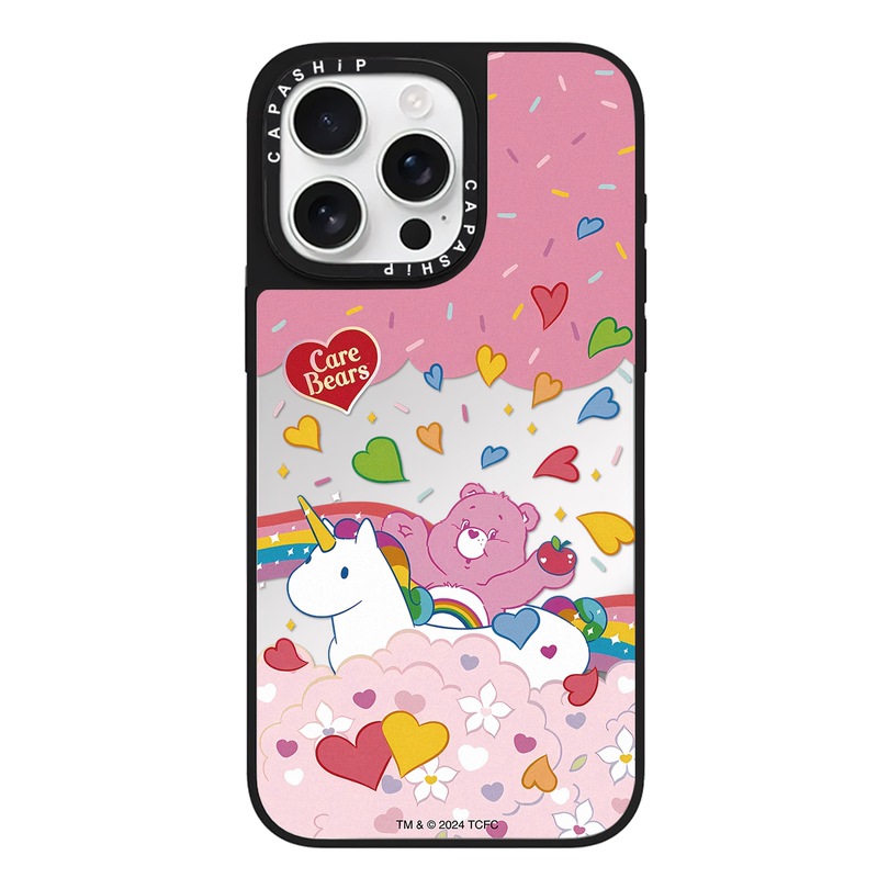 Ce Suitable for Apple 16 Phone Case iPhone 15 Plus Mirror Surface 14/13Promax Rainbow Bear Unicorn 12 Anti-Drop 11 New Cute Cartoon Xr High-End Protective Case 17 Shell