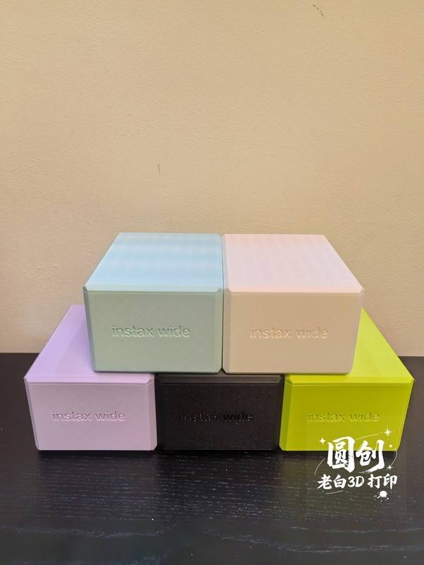 Fuji Instax Wide Large-Capacity 30-Frame Photo Paper Storage Box/3D Printed Original Design