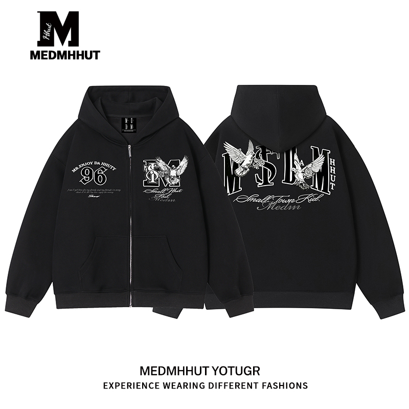 【All Three Tags Intact】Medmhhutxstk Collaboration Hooded Sweatshirt Jacket, Same Style as Zhu Zhixin 【All Three Tags Intact】Medmhhutxstk Collaboration Hooded Sweatshirt Jacket, Same Style as Zhu Zhixin