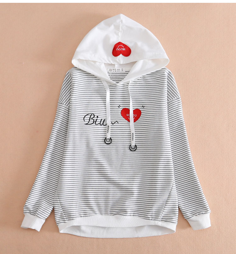 Áo thun nữ tay dài Big Boy Hoodie 9 học sinh chạm đáy Top 12 áo len mùa thu 15 tuổi mới 2018 áo thun trẻ em nữ