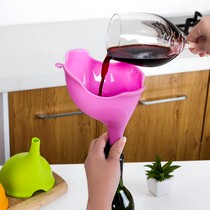 Creative Cute Little Elephant Funnel Kitchen Multifunction Dazzling Vinegar Pot Funnel In-home Kitchen Water Leaking Oil Drain