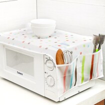 Colorful microwave hood waterproof and anti-oil microwave cover dust cover with double-pocket microwave cover