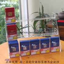 Supermarket convenience store cigarette rack and height cigarette cabinet cashier ladder transparent acrylic cigarette small shelf