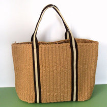 woven shopping basket plus shoulder shopping bag export style storage basket vegetable basket picnic basket eco-friendly shopping bag