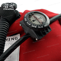 Diving compass underwater luminous compass watch liquid-filled compass direction watch wrist tube clip wearing professional equipment