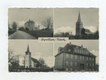 1960 Germany actual mail black and white old postcards spellen ndrh scenery Berlin Gate stamps