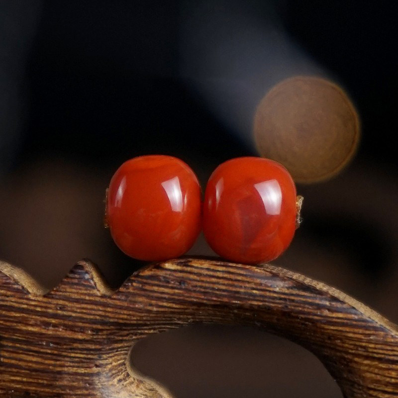 Cool Mountain South Red Agate Nau Waist Pearl Pair of sepal beads Short barrel Drum Pearl King Kong Star Moon Bodhi Pearl Hand Strings Diy Accessories