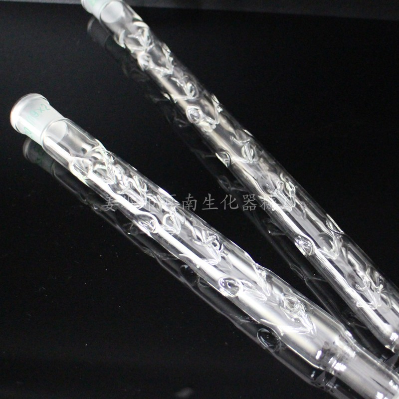 玻璃仪器 刺形蒸馏柱200mm19*2  300mm 精馏柱分馏柱垂刺型分馏柱