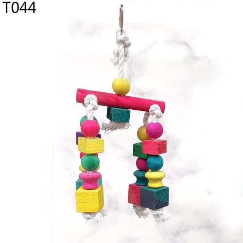 Yuedi Parrot кусает игрушку красочную подвесную кость -To -Teteed, висящие зубы, продукты для птиц T044/T0173